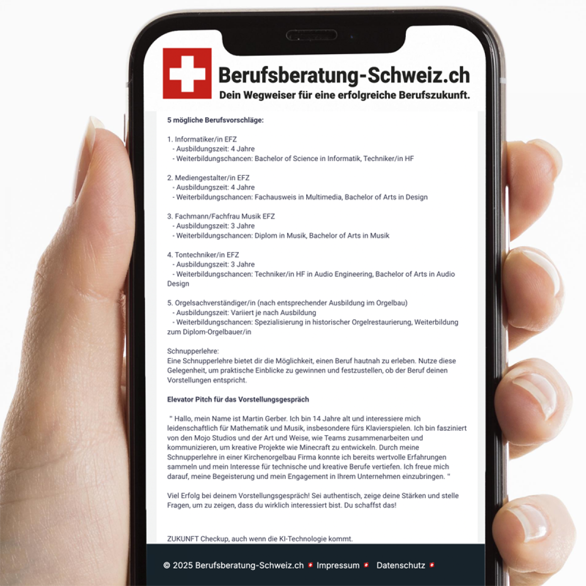 Berufsvorschläge